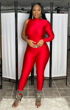 Load image into Gallery viewer, Love On Me | One Sleeved Jumpsuit
